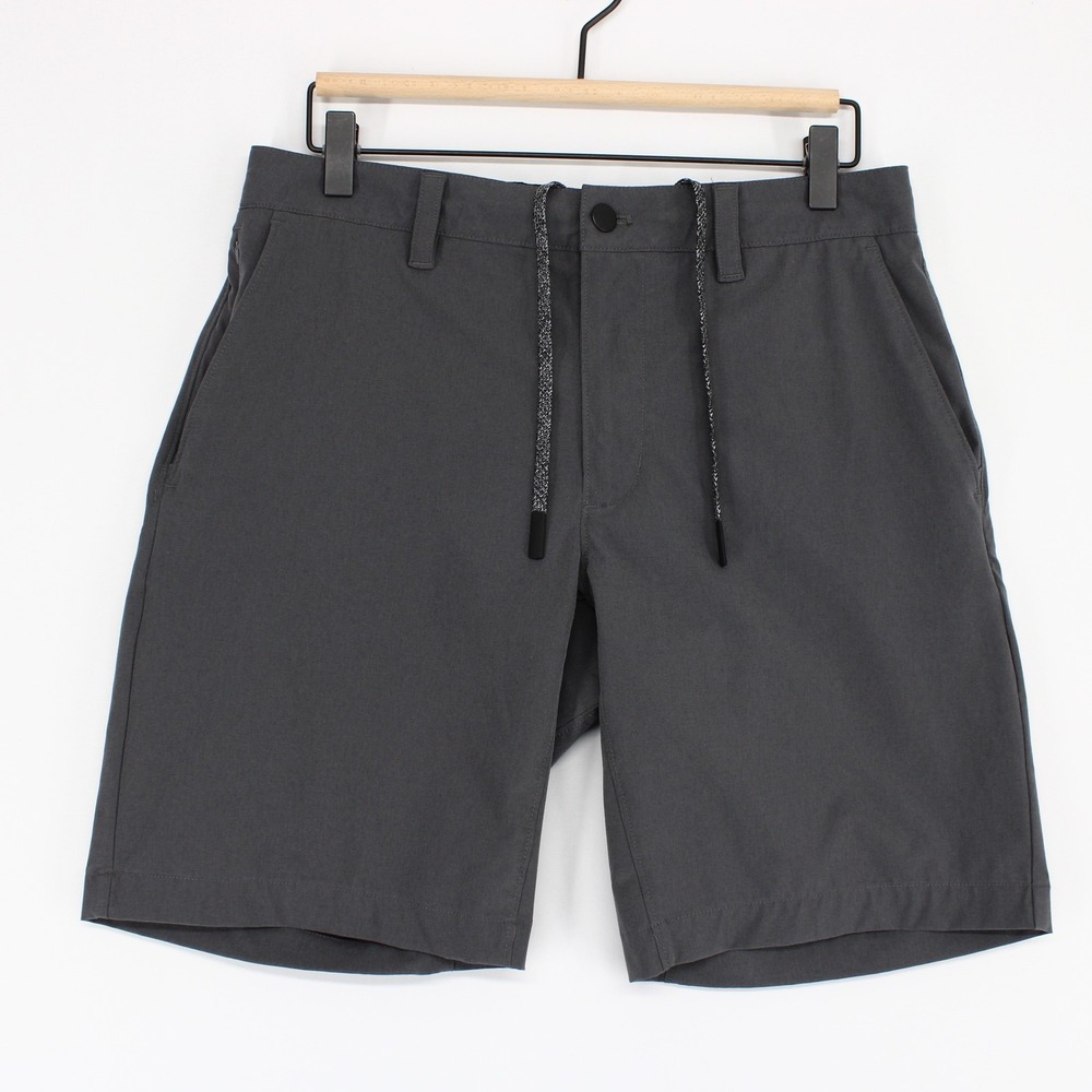 Proof Nomad Shorts Mens 30 Dark Gray Performance Chino Travel Zip Pockets